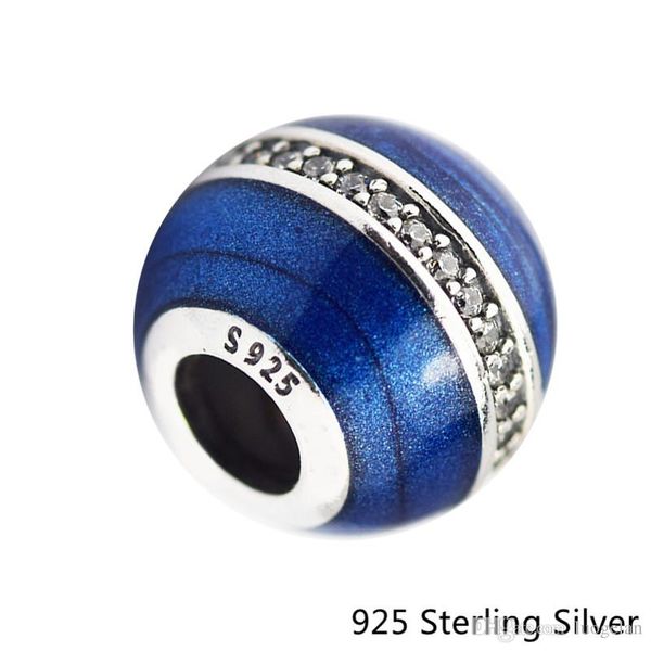 

authentic 925 sterling silver jewelry interstellar orbit blue original charms beads fits pandora bracelets for women, Bronze;silver