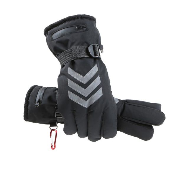 

camping warm thermal reflective electric ski waterproof soft motorcycle battery operated winter heated gloves hiking outdoor