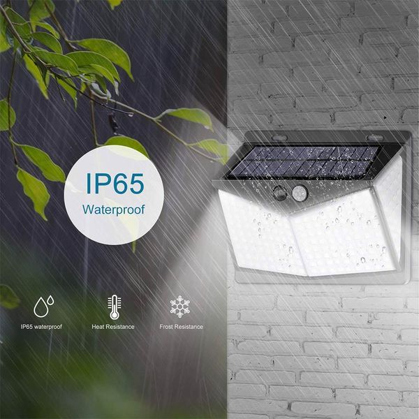 

brelong solar lights outdoor 208 ledoutdoor human motion sensing lamp wireless motion sensor lights with 270Â° wide angle ip65 waterproof
