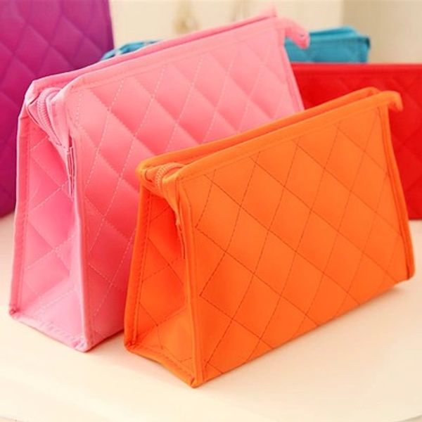 

new bag waterproof large lozenge cosmetics bag classic capacity toiletries with korean travel storage clcea, Red;black