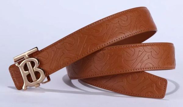 

new brand design men's leather belt new design leather gold copper belt buckle belt, Black;brown