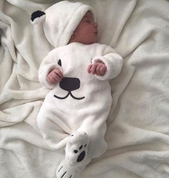 

3 pieces long sleeve fleece bear pant and hat set for baby boy warm winter clothes, Pink;blue