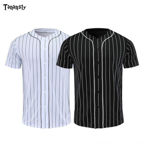 

baseball jerseys men black white stripe jersey street hiphop t shirts baseball daily sportswear drop shipping crew neck outdoor wear at, Gray;blue