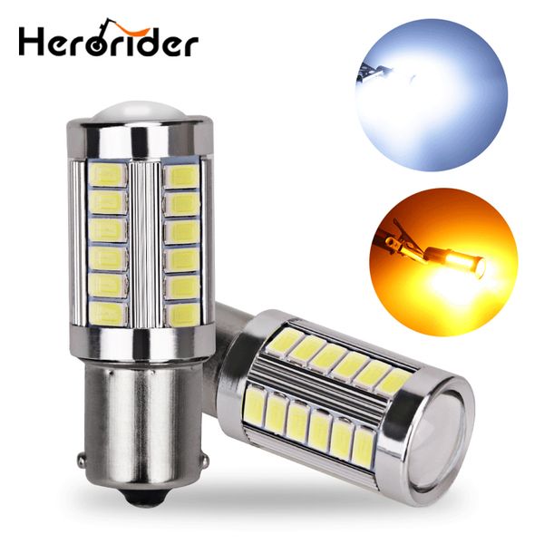 

2pcs no strobe/ strobe p21w ba15s 1156 flash 33 smd led 5630 auto car brake bulbs lights reverse daytime lamps white red yellow