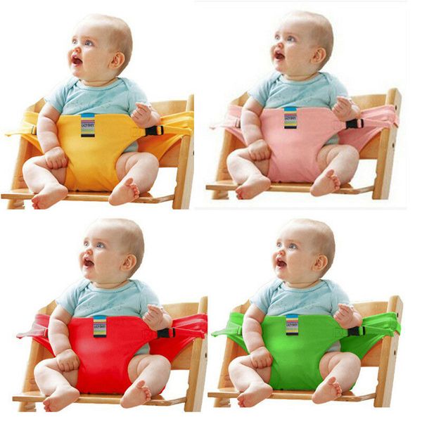 

portable baby boys girls high chair booster safety seat strap harness dining seatbelt