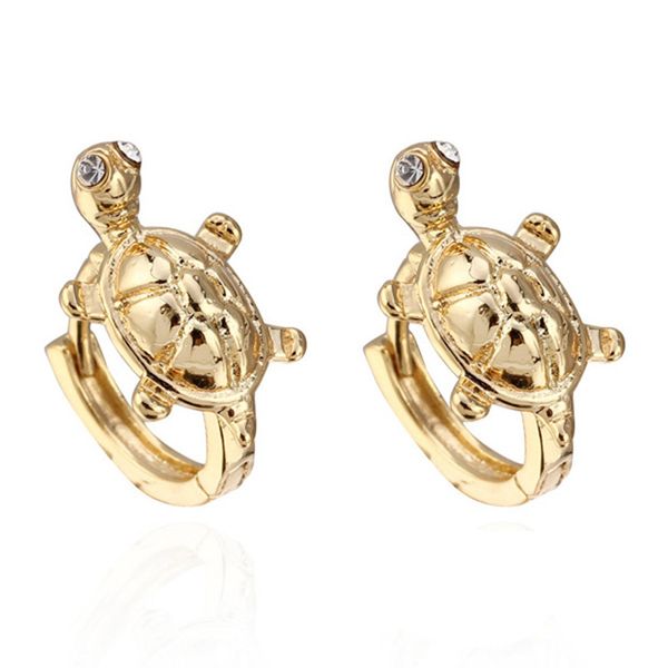 

turtle earrings, Golden;silver