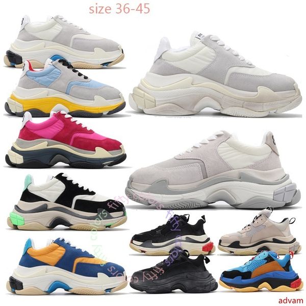 

luxury triple s old dad shoes tripler sneakers clear sole chaussures scarpe women zapatos men hommes hombre mens fifty colors k577