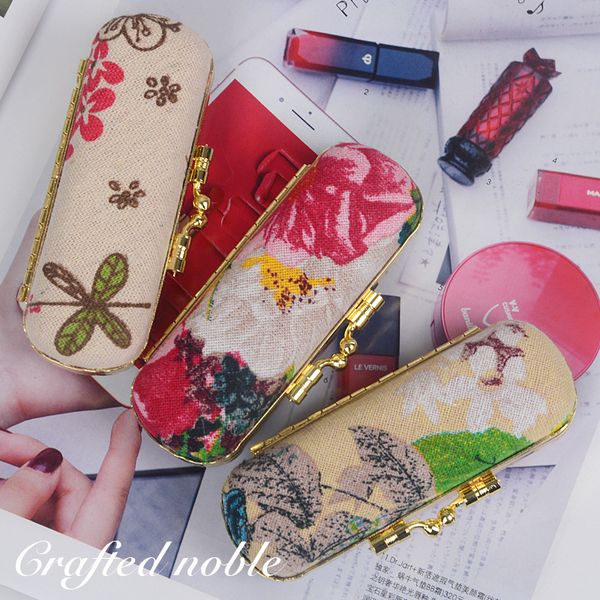 

handmade color fashion lipstick box make-up makeup lipstick box with mirror
