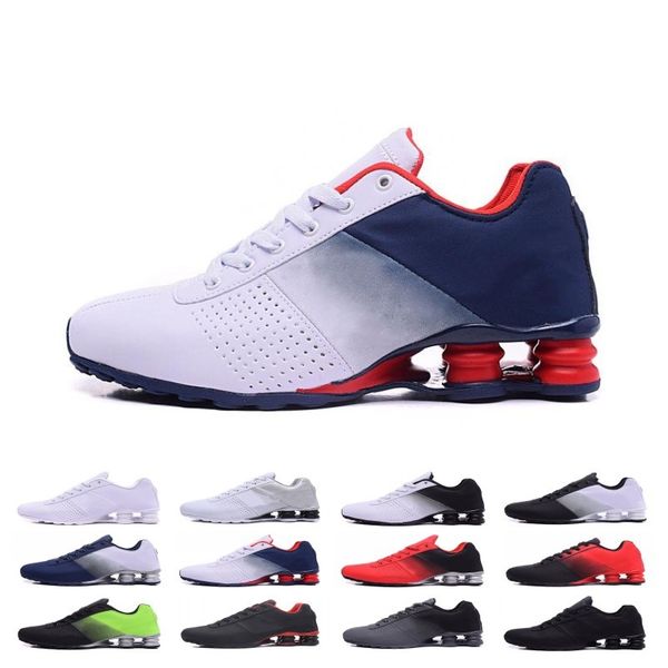 

new shox deliver 809 men running shoes black white green red mens athletic sneakers sports running shoes size 36-46