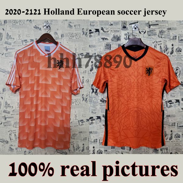 

holland soccer jersey 2020 2021 netherlands home yellow firmino #4 virgil #10 memphis soccer m.salah #21 de jong #11 robben football uniform, Black;yellow