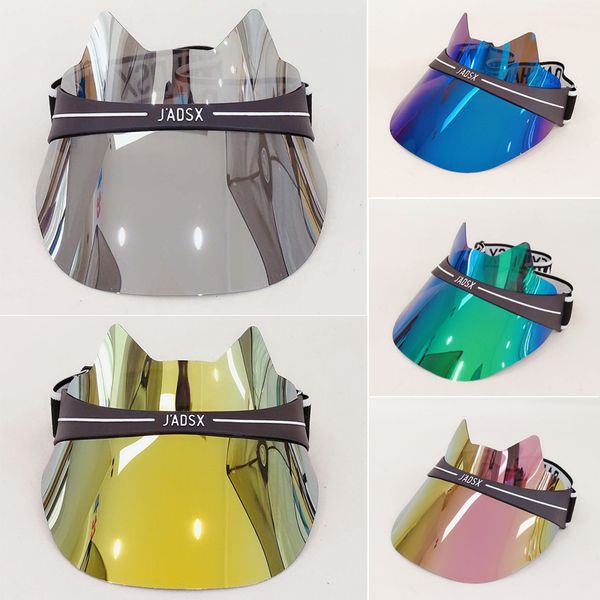 

adjustable sun visor hat headband cap uv protection transparent for golf hiking, Black;white