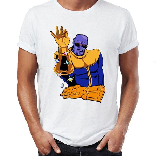 

men's t shirt infinity gauntlet thanos bae galaxy badass awesome tee, White;black