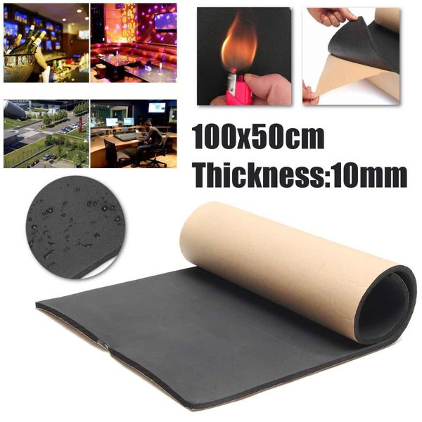 

car van sound proofing insulation deadening closed cell foam 30*50cm auto interior exterior accessories 1m x 50cm x 10mm 10mm