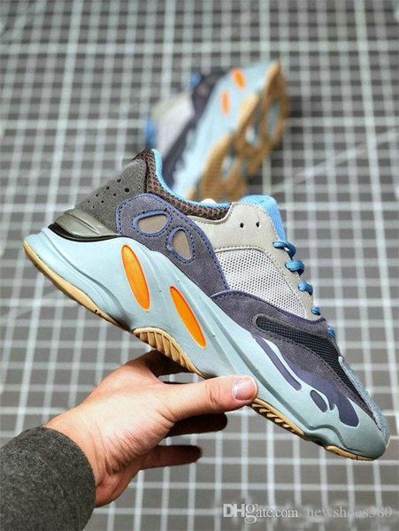 

with box carbon blue 700 v2 designer shoes wave runner teal blue vanta inertia kanye west running shoes men women sport shoes