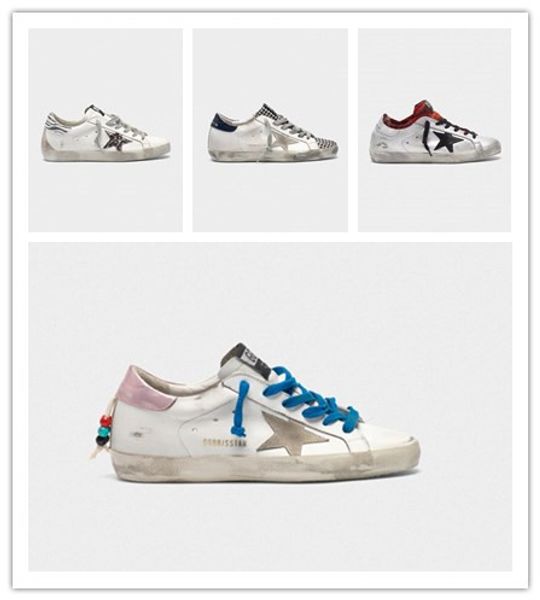 

Италия Бренд Золотой Блесток Каблук Классический Гусь Змеиная Кожа Печати Кожаная Обувь Дизайнерские Кроссовки Суперзвезда Мужчины / Женщины Повседневная Обувь A071