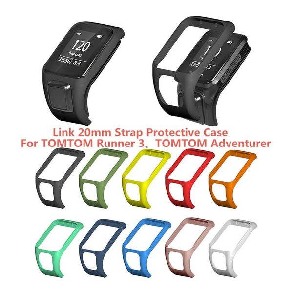 Custodia protettiva antiurto antigraffio di alta qualità per custodia per orologio per TomTom Runner 2 3/Spark 3/Spark Cardio Music/Adventurer