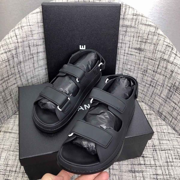 

luxury casual shoes for women fashion sandals home slippers triple design platform women's shoes with original box size 35-41, Black;white