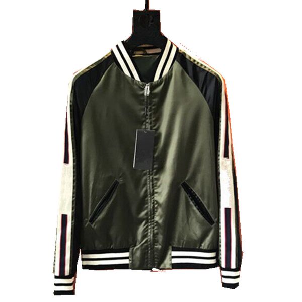 

2018 весна и осень новые мужские дизайнерские куртки печати высокое качество лямки