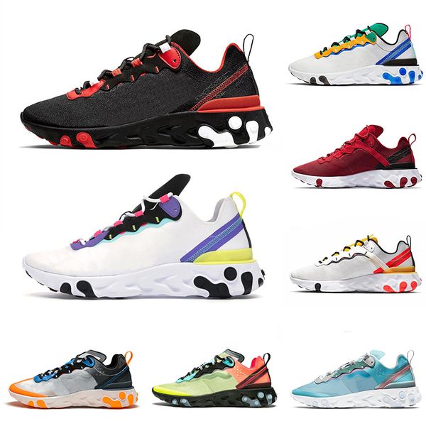 

2020 script bred react element 87 55 running shoes for men women sail se tour yellow triple black mens trainers sports sneakers