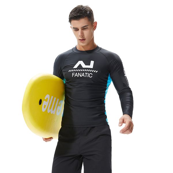 

new 2018 compression men's shirt long sleeve fitness t-shirt boys singlets surfing sport gym running tee sweatshirt