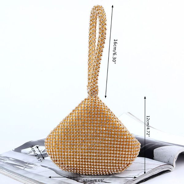

2019 women's triangle glitter handbag purse clutch evening bags party prom