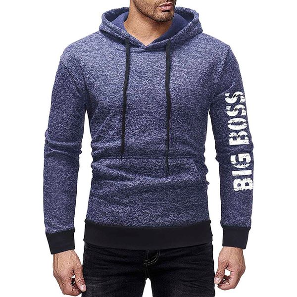

mens' clothes autumn winter hoodies sweatshirts long sleeve print hoodie pullover sweatshirt outwear moleton, Black