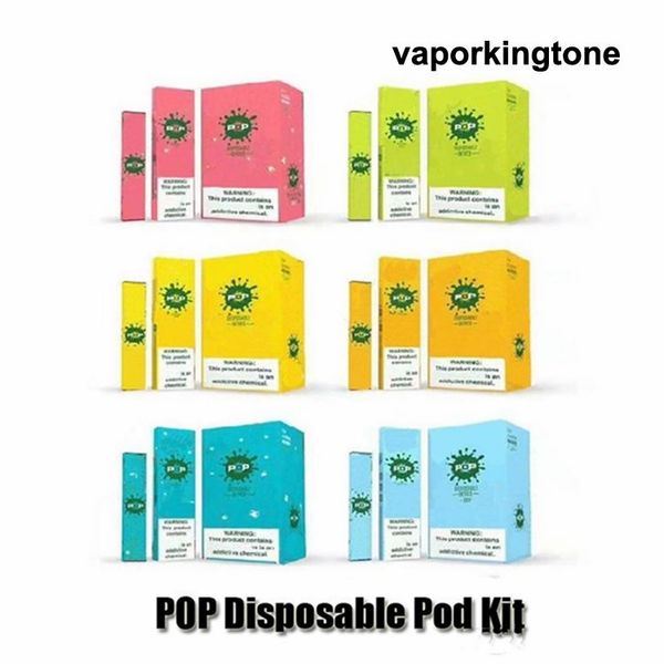 

POP одноразовое устройство Pod Starter Kit 280mAh аккумуляторная батарея 1,2 мл картридж 6 цветов Vape Пустой Pen PK Слоеное Bar Eon DHL
