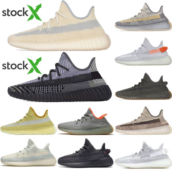 

kanye west 2020 asriel zyon tail light cinder running shoes zebra desert sage marsh black static reflective men women shoes