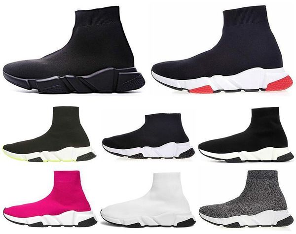 

fashion designer speed trainer sock shoe men women triple black white red glitter volt mens trainers runners casual sports sneakers 36-45 t5