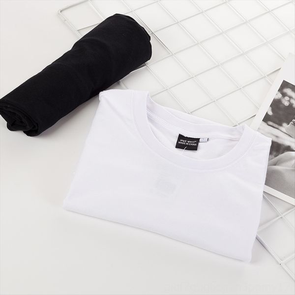 

all-cotton nv duan xiu 2020 women's loose plain t-shirt cotton t-shirt pattern men women, White