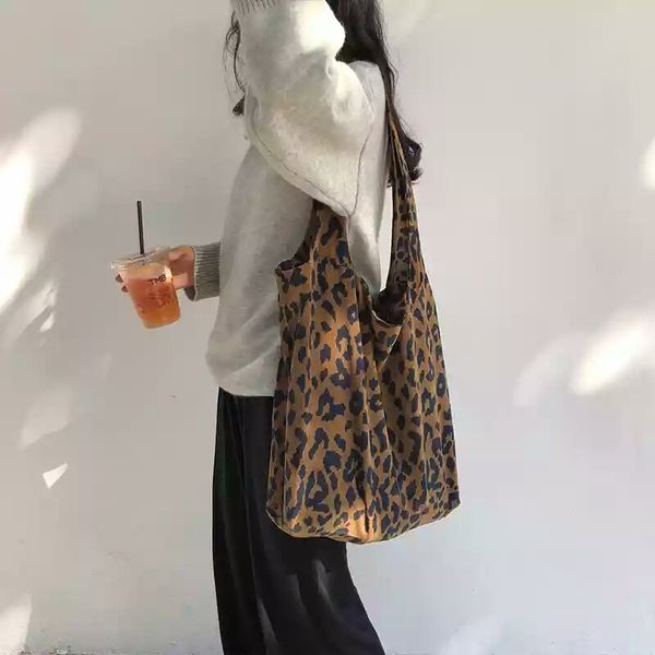 

lemon kitten ladies corduroy shopping bag reusable canvas tote shoulder bags grocery shopper bag fashion handbags for women 2019