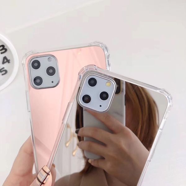 

2020 new arrivals luxury plating mirror mobile case soft tpu cover for iphone 11 pro case silicon for iphone 11 case