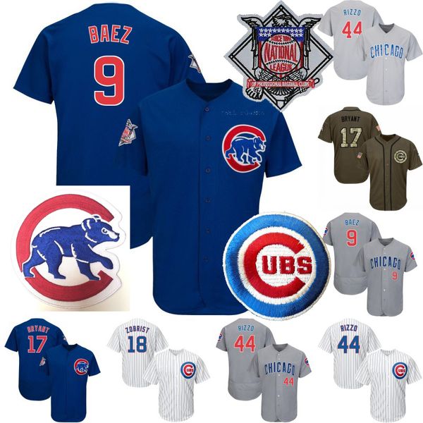 

#9 Javier Baez Jersey Chicago Craig Kimbrel David Bote Kris Bryant Anthony Rizzo Albert Almora Jr. Jason Heyward Kyle Schwarber Cubs Jerseys