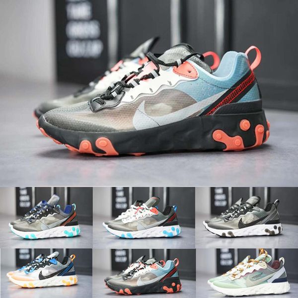 

Кроссовки Air React Element 87 для мужчин, женщин, белых, черных NEPTUNE, ЗЕЛЕНЫХ, синих, мужски