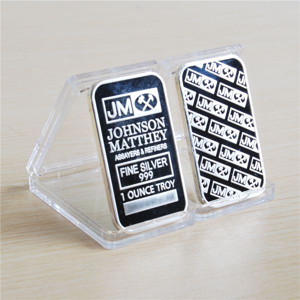 

1pcs/lot 1 oz sealed johnson matthey silver bar . jm bullion rare art ounce