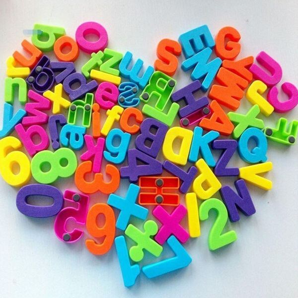 

gift set magnets teaching alphabet set of 26 colorful magnetic fridge letters & numbers education learn cute kid baby toy