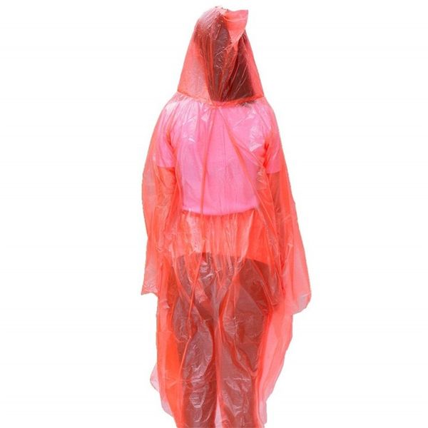 

travel emergency rain coats disposable split design pe hoodies poncho raincoat outdoor rafting rainwear adults 2 color 1 8fs e19