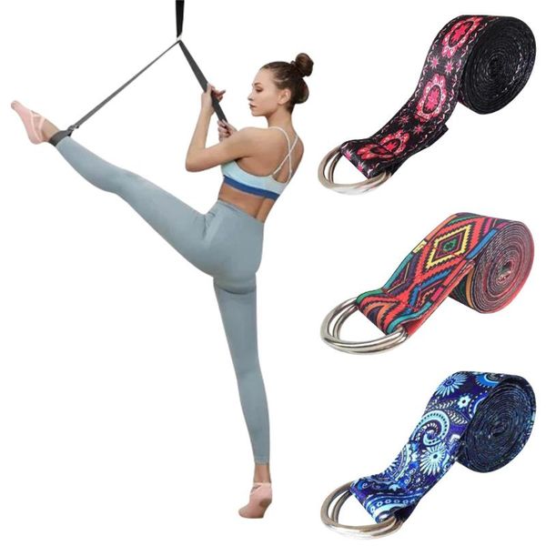 

door flexibility stretching leg stretcher strap adjustable sports yoga ballet band exercise soft leg belt for gymnastics belt#p2