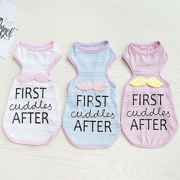 

5pcs pet clothes dog clothes pet clothing pet vest printed vest casual dog vests angel dog vest