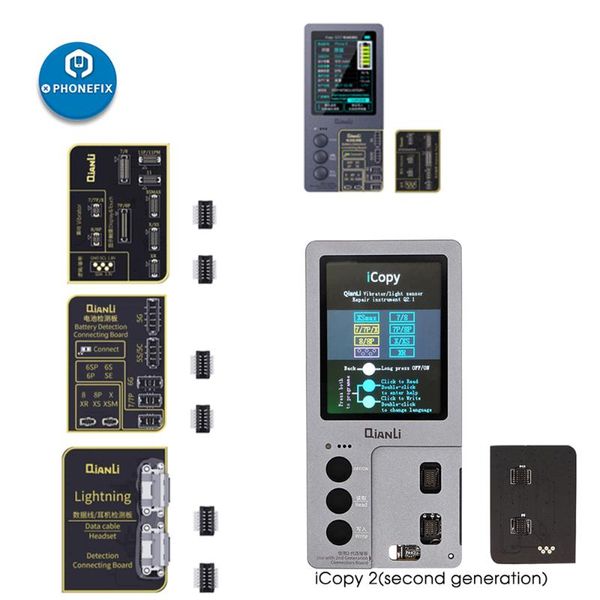 

qianli icopy plus lcd screen posensitive original color repair programmer for 11pro xr xsmax xs vibration touch repair244p