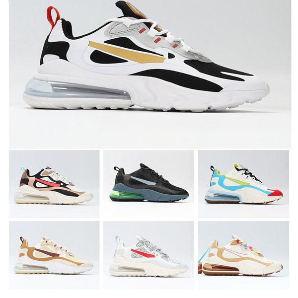 

2020 react 27c comfort breathable running shoes for mens grey black white gold blue yellow trainers fashion disigner womens sneakers 36-45