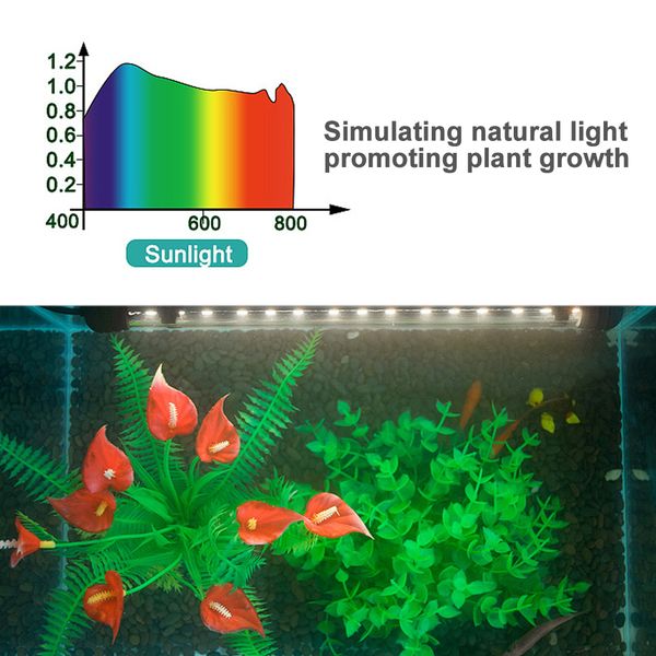 

waterproof marine aquarium led lighting fish tank light aquarium led bar light for home aquariums decor 39cm