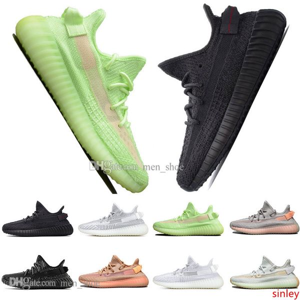 

with new kanye west clay v2 static reflective gid glow in the dark mens running shoes true form women men sports designer sneakers
