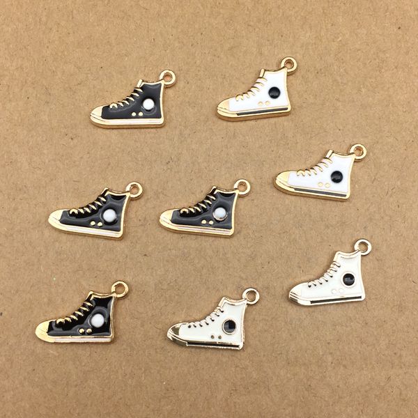

10pcs/lot 10x15mm enamel shoes charm home charm for jewelry making fashion earring pendant metal, Bronze;silver