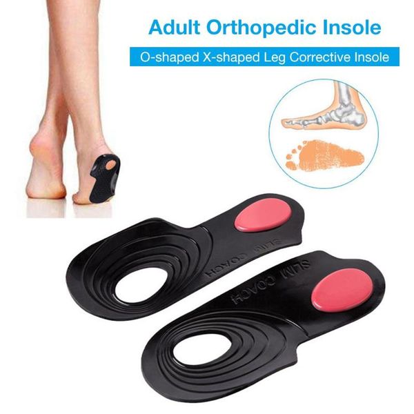 

correction heel pad silicone o-type x-shaped plastic leg insole leg type correction heel pad flat foot arch support