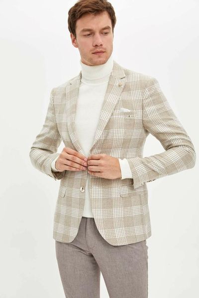 

defacto man blazer-l5837az19hs, White;black