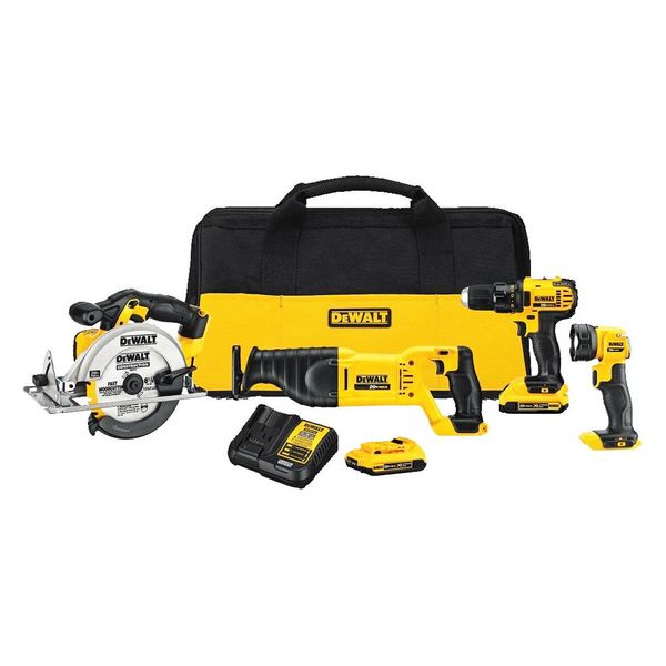 

Dewalt dck423d2 20 volt 4 tool max compact lithium ion combo kit