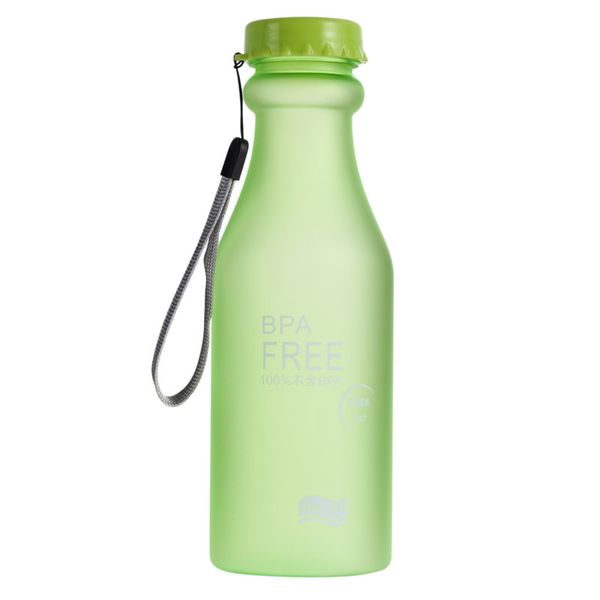

7 colors portable bike bottle leak-proof bike sports unbreakable 550ml plastic bicycle water lemon juice bottle
