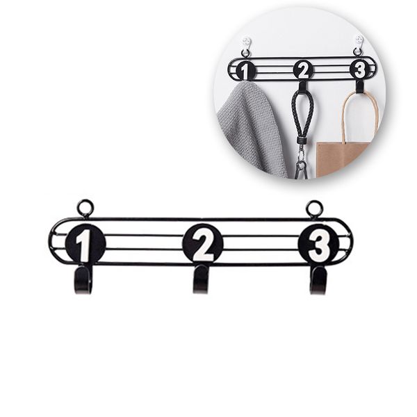 

new style innovative metal alphanumeric hook home decoration door wall storage finishing iron hook