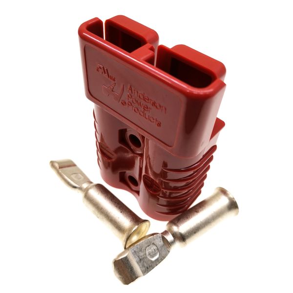 Rot, Original SB175A 600V Ladebatteriestecker mit Pin, 175A USV-Stromanschluss für Gabelstapler, Elektroauto usw. CSA ROHS UL